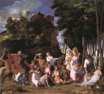 神々の饗宴 ルネッサンス ジョヴァンニ・ベッリーニ Oil Paintings